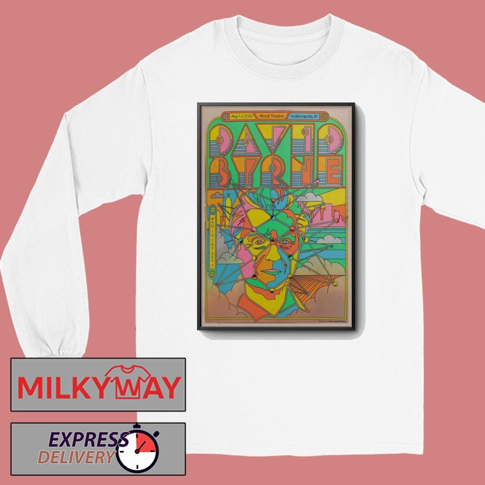 LIMITED May 1-2 2026 David Byrne Poster Indianapolis, IN shirt