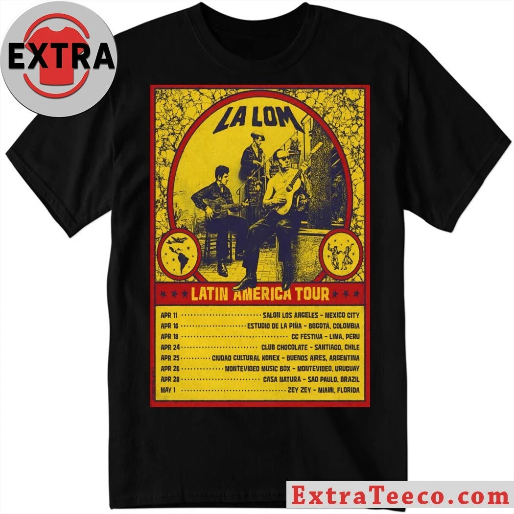 Official La Lom 2026 Latin America Shows Poster Shirt