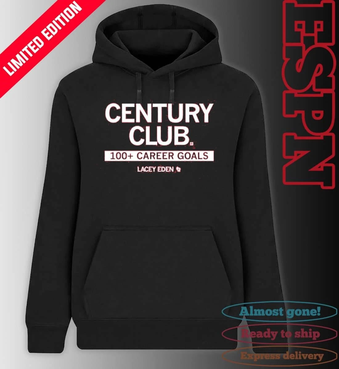 Official Lacey Eden Century Club 100 Career Goals Shirt