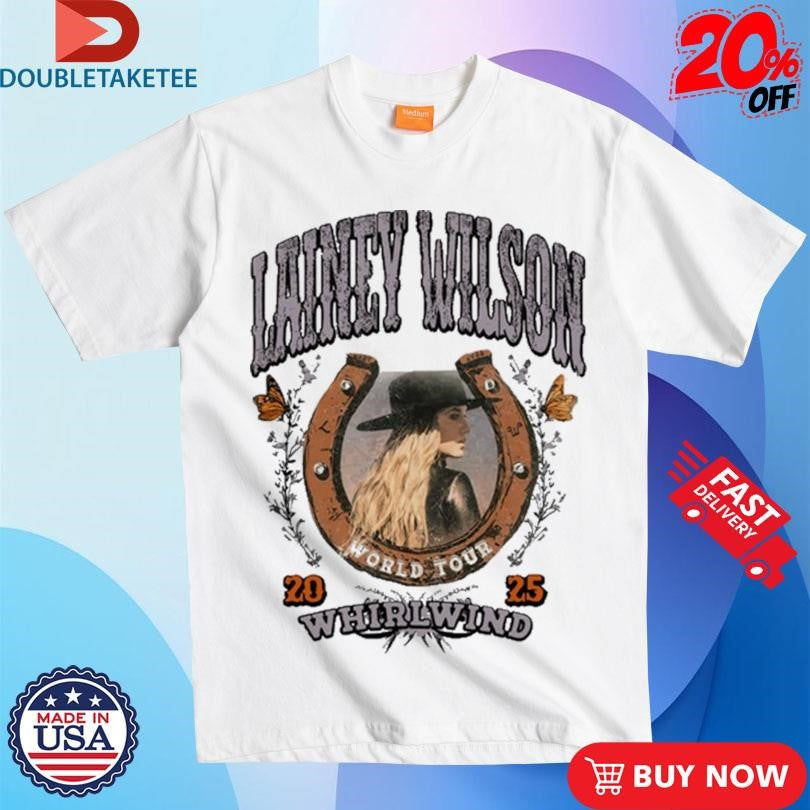 Official Lainey Wilson Whirlwind World Tour 2025 Horseshoe Shirts