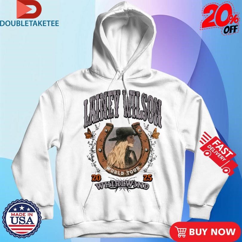 Official Lainey Wilson Whirlwind World Tour 2025 Horseshoe Shirts