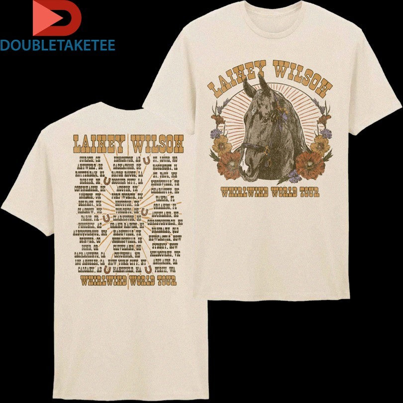 Official Lainey Wilson Whirlwind World Tour 2026 Dates Derby Shirts
