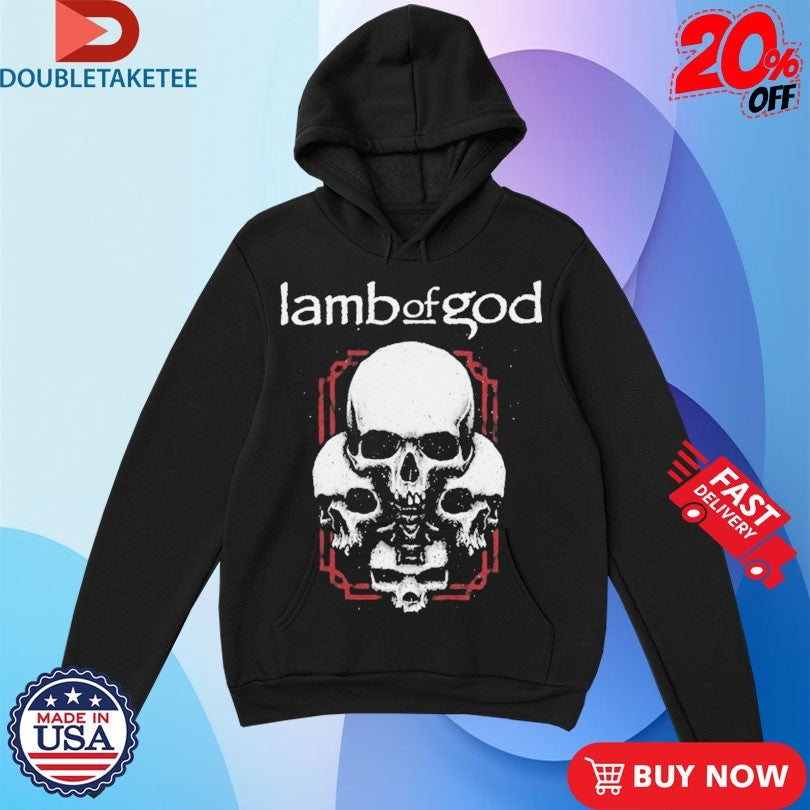 Official Lamb Of God 4 Skulls Shirts