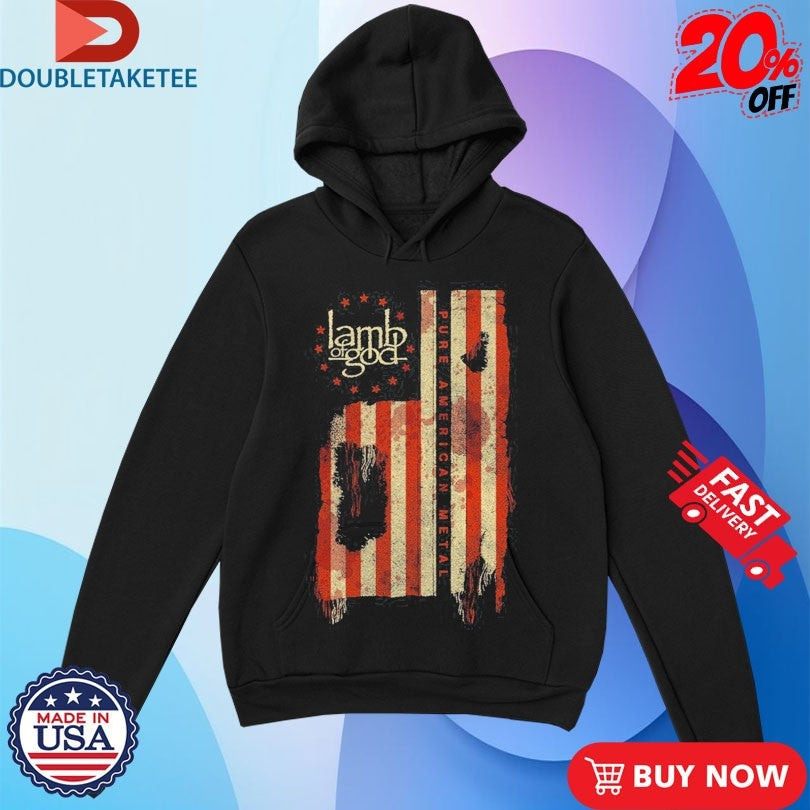 Official Lamb Of God Pure American Metal Flag Shirts