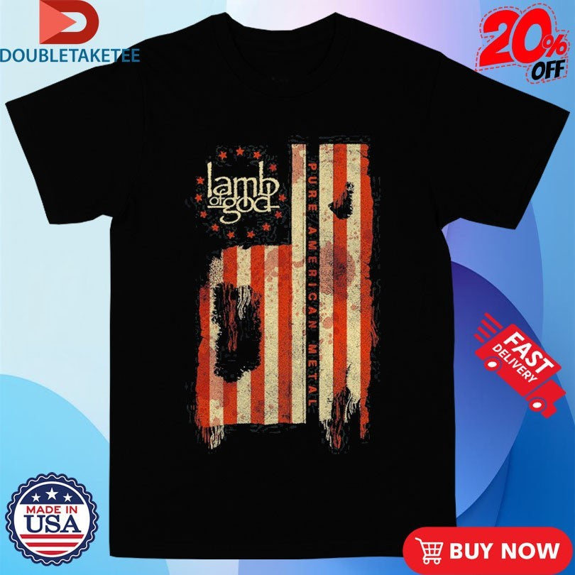 Official Lamb Of God Pure American Metal Flag Shirts