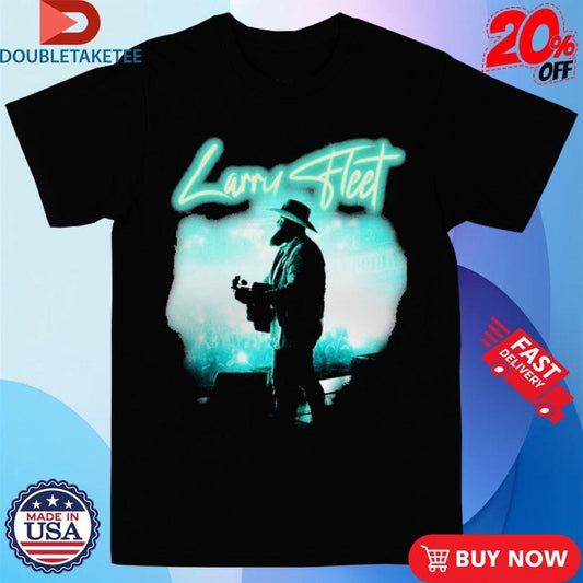 Official Larry Fleet Hard Work Holy Water North American Tour 2025 Shirts