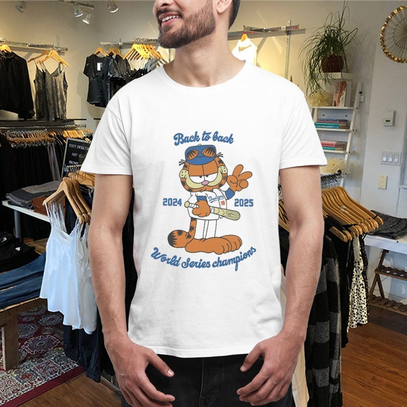 Official Lasagna Los Angeles Dodgers Back To Back 2024 2025 World Series Championship Shirts