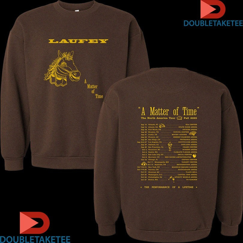 Official Laufey A Matter Of Time The North American Fall 2025 Tour Dates The Performance Of A Lifetime Horse Shirts