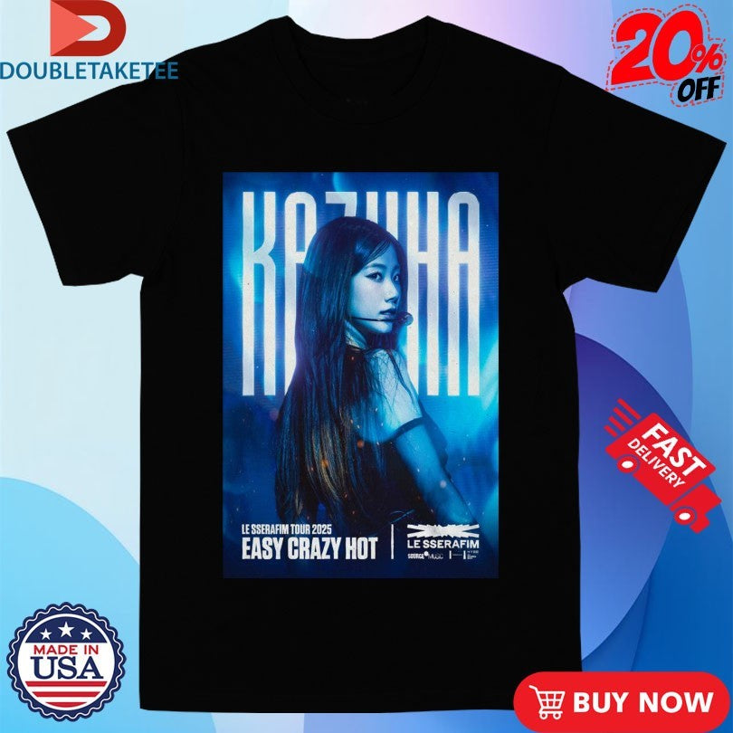 Official Le Sserafim Easy Crazy Hot US Tour 2025 Shirts