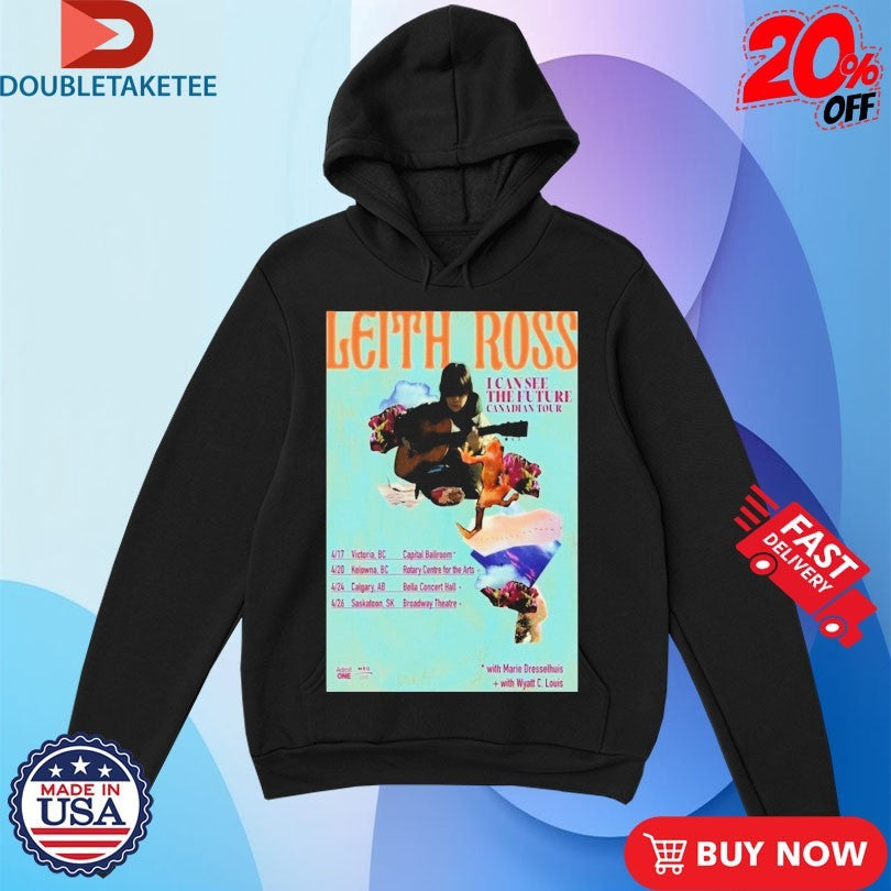 Official Leith Ross I Can See The Future Canadian Tour 2026 Dates Shirts