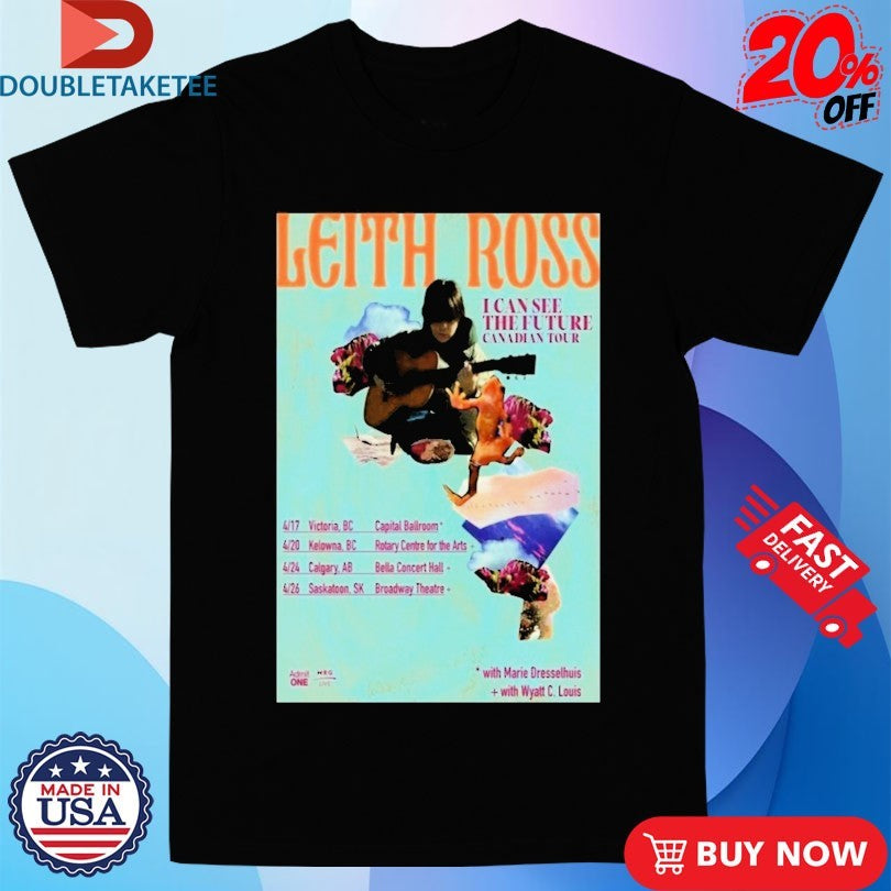 Official Leith Ross I Can See The Future Canadian Tour 2026 Dates Shirts