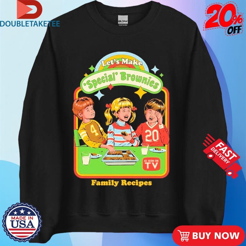 Official Let’s Make Brownies Family Recipes As Seen On TV Shirts