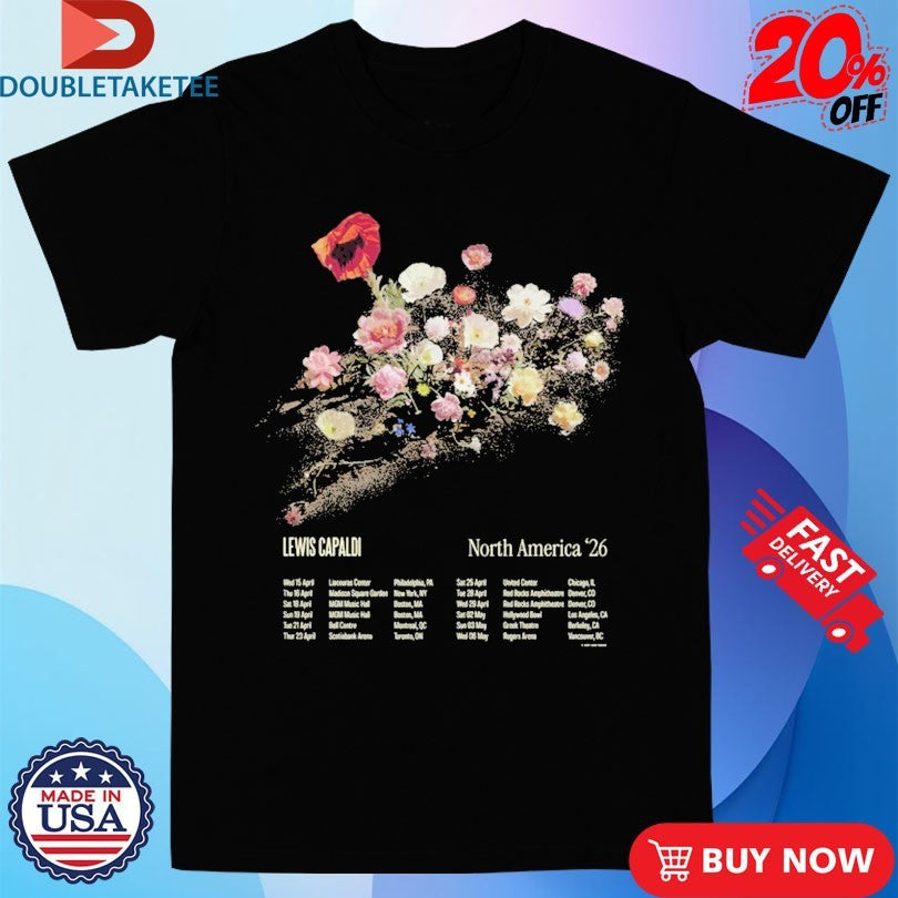 Lewis Capaldi North America 2026 Tour Floral Shirts