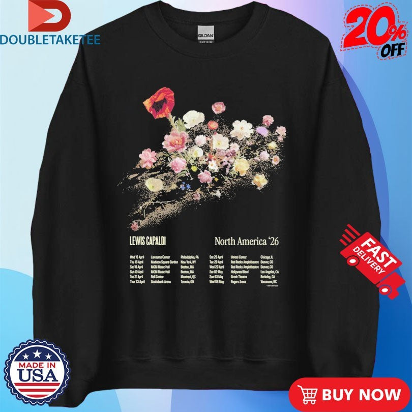 Lewis Capaldi North America 2026 Tour Floral Shirts