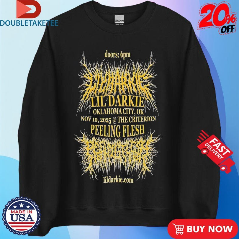 Official Lil Darkie November 10 2025 Oklahoma City Metal Shirts