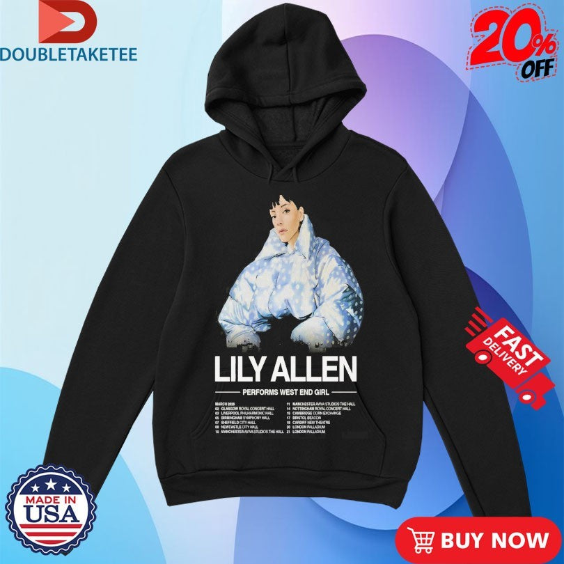 Official Lily Allen West End Girl Tour 2026 Dates Shirts