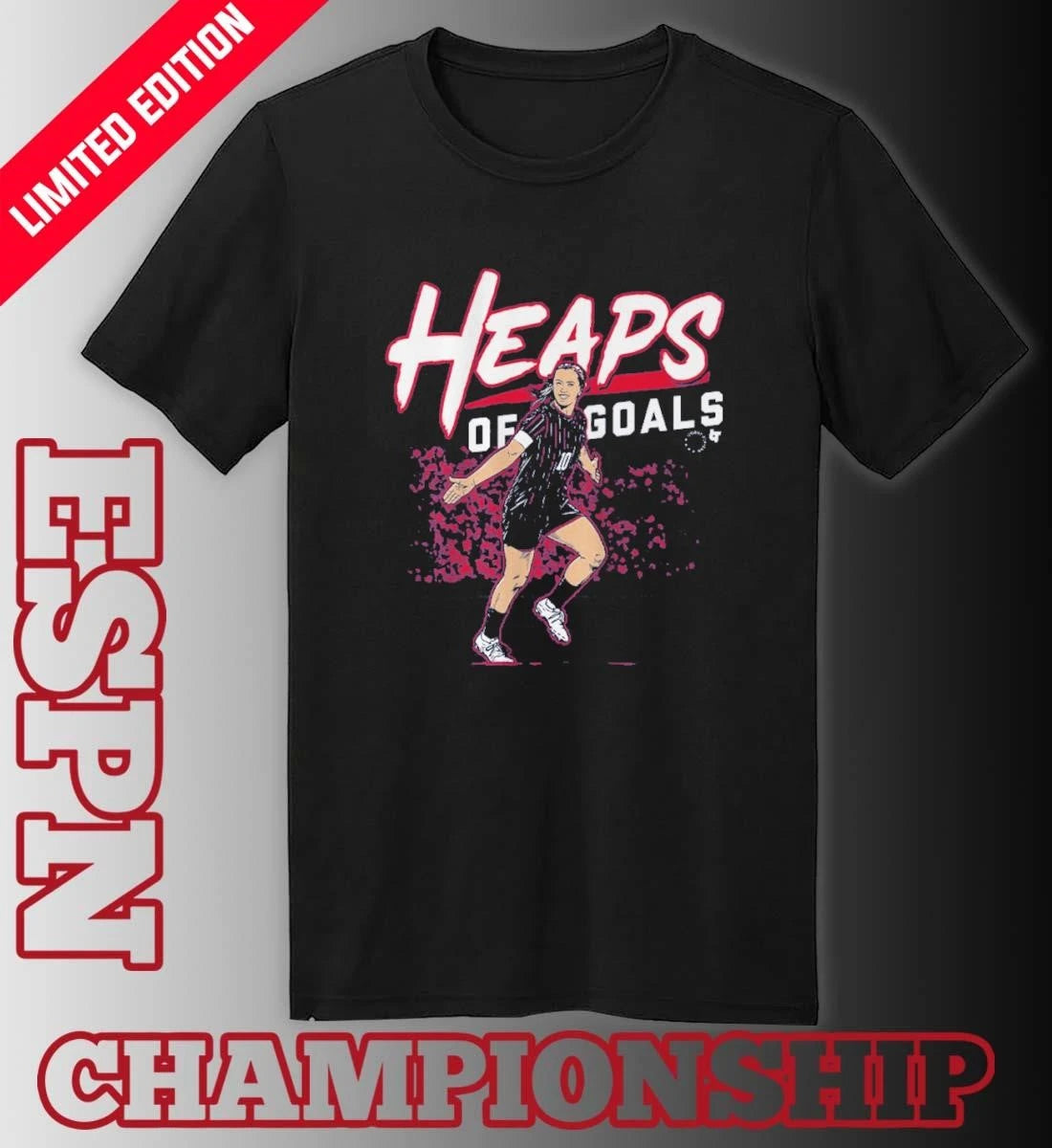 Official Lindsey Heaps Heaps of Goals T-Shirt