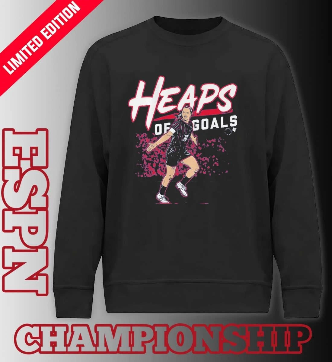 Official Lindsey Heaps Heaps of Goals T-Shirt