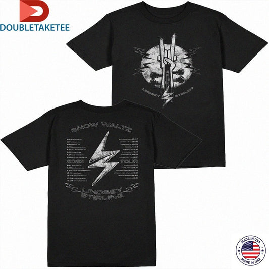 Official Lindsey Stirling Rock On Winter Tour 2023 Guitar Shirts