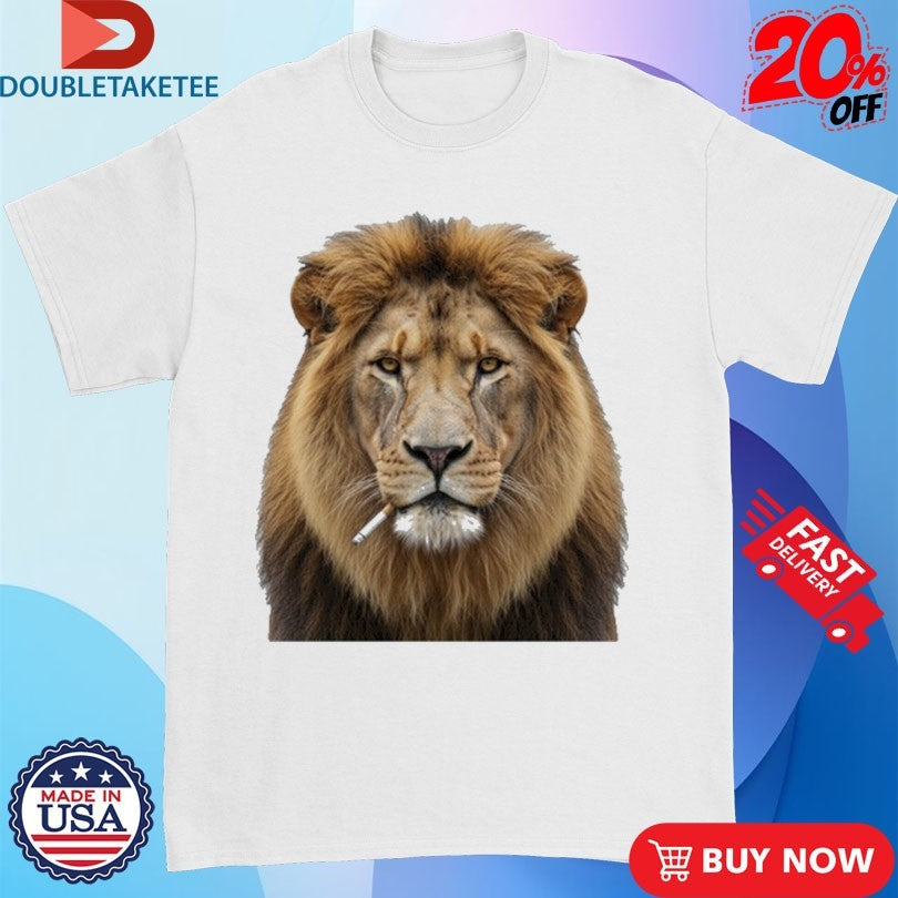 Official Lion Smoking Cigarette Shirts