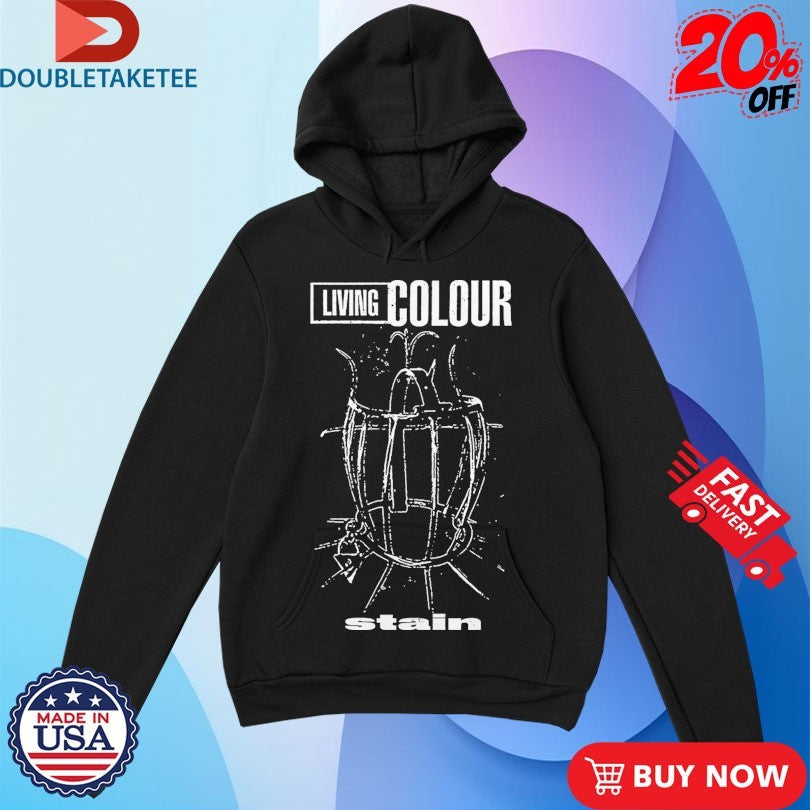 Official Living Colour Stain Outline Cage Shirts