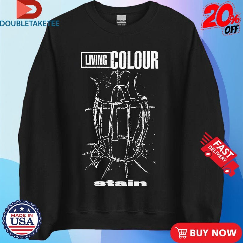 Official Living Colour Stain Outline Cage Shirts