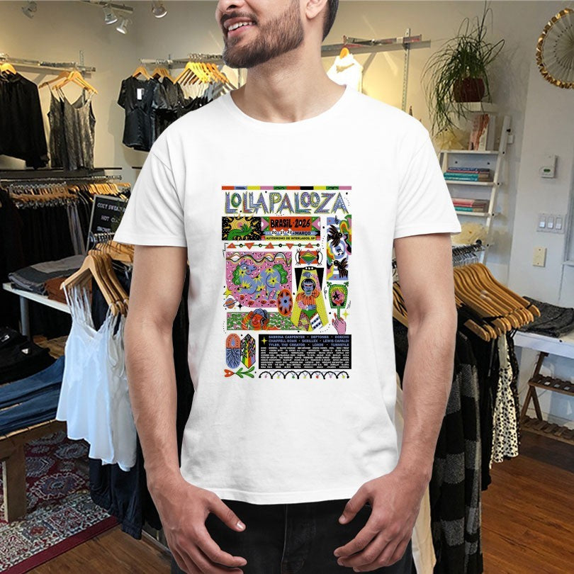 Official Lollapalooza Brasil 3 20-3 22 2026 Autódromo De Interlagos São Paulo Brazil Shirts