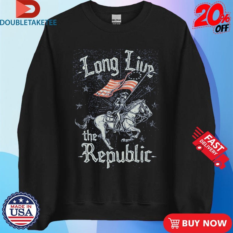 Official Long Live The Republic Skeleton Flag Shirts