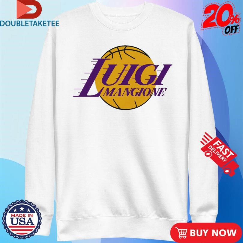 Official Los Angeles Lakers X Luigi Mangione Logo Shirts