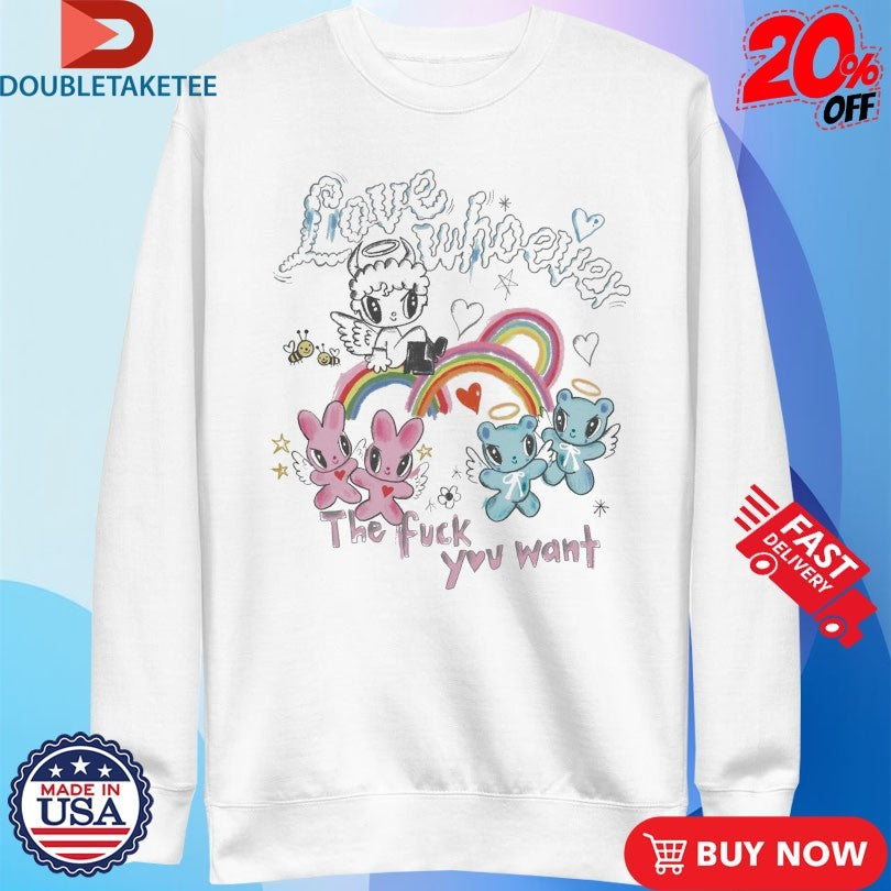 Official Love Whoever The Fuck You Want Rainbow Shirts