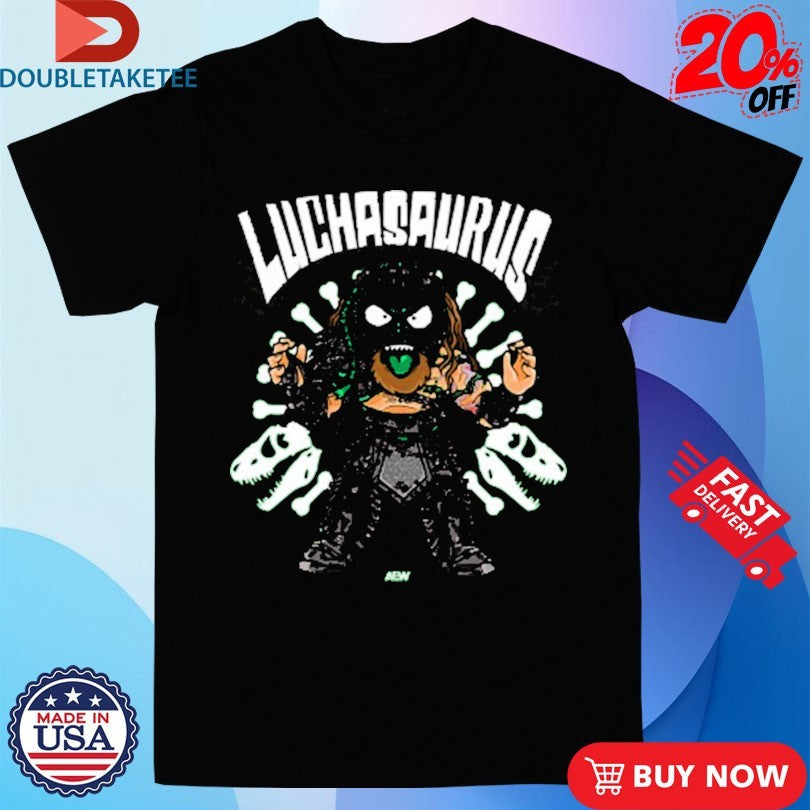 Official Luchasaurus Back From Extinction AEW Shirts