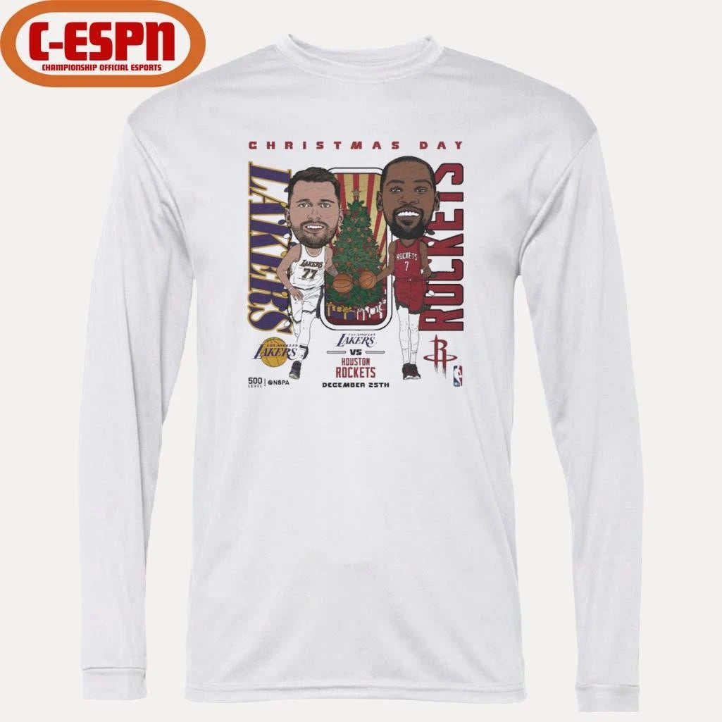 Official Luka Doncic Vs Kevin Durant 2025 NBA Christmas Day Match Up Shirt