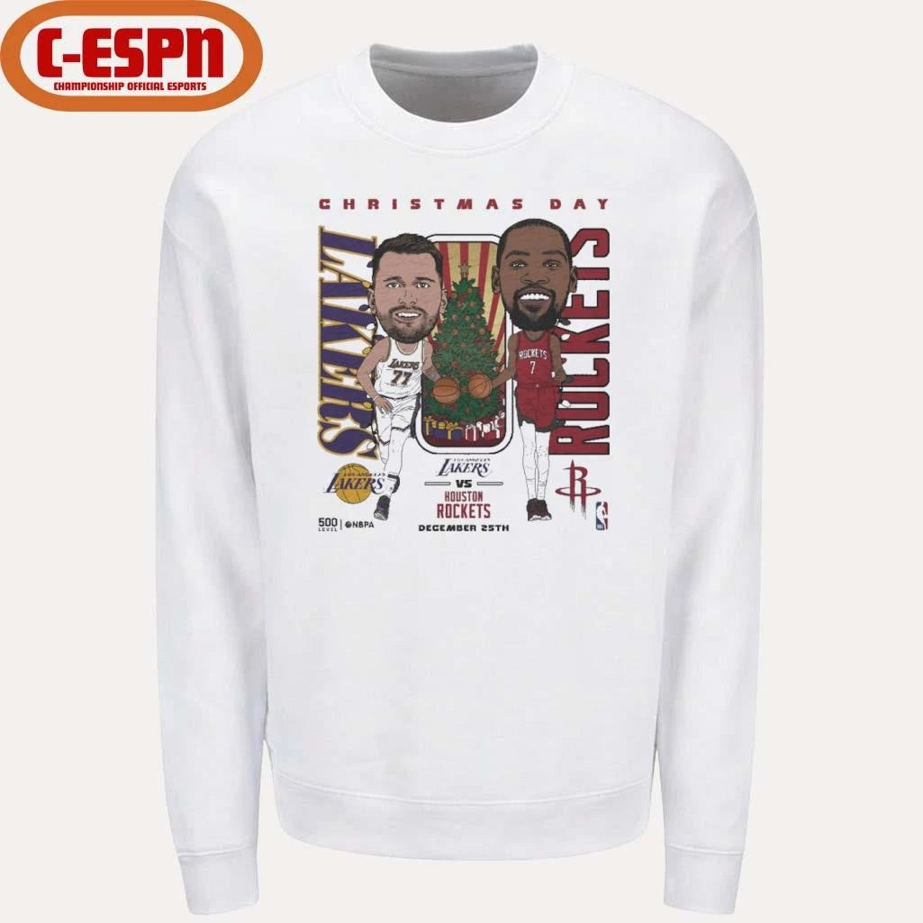 Official Luka Doncic Vs Kevin Durant 2025 NBA Christmas Day Match Up Shirt