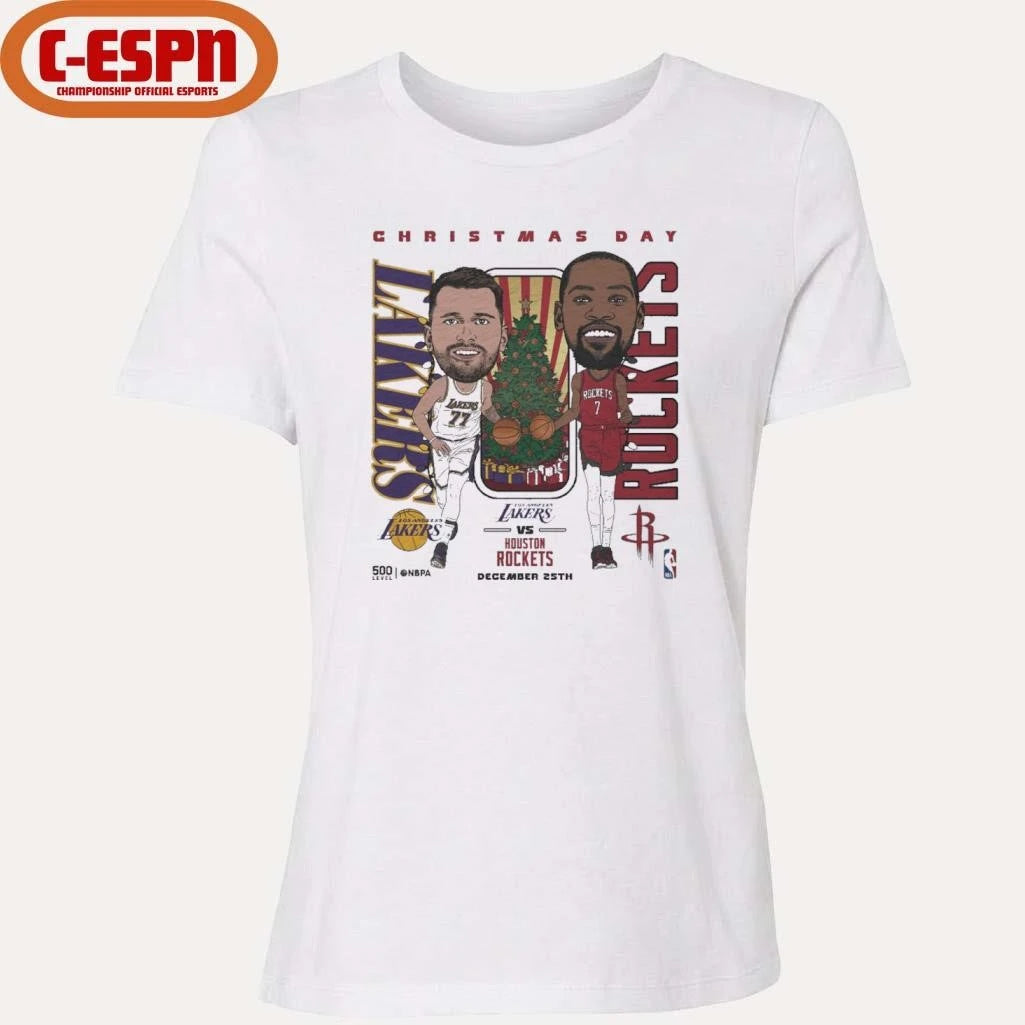 Official Luka Doncic Vs Kevin Durant 2025 NBA Christmas Day Match Up Shirt
