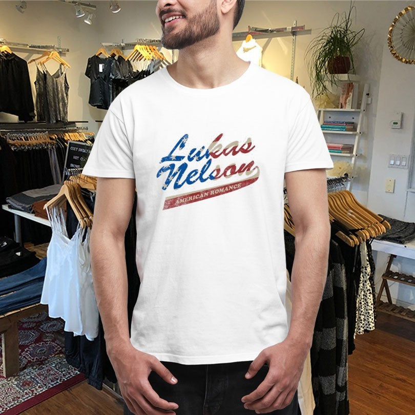 Official Lukas Nelson American Romance Flag Logo Shirts