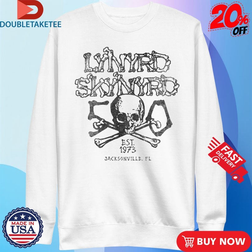 Official Lynyrd Skynyrd Est 1973 Jacksonville FL 50 Years Shirts