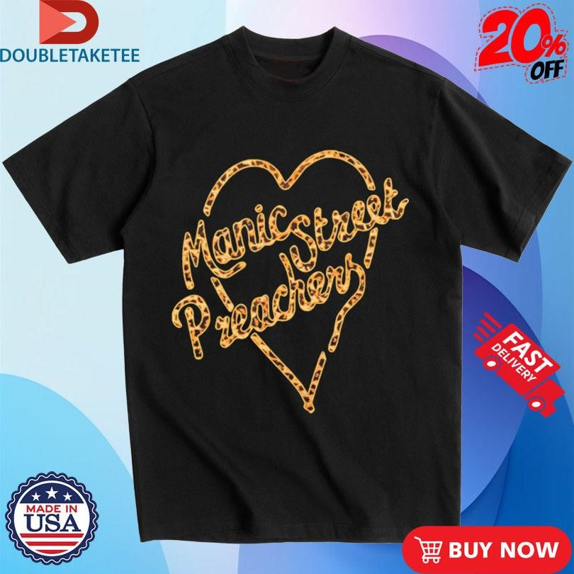 Official Manic Street Preachers Stay Beautiful Leopard Shirts
