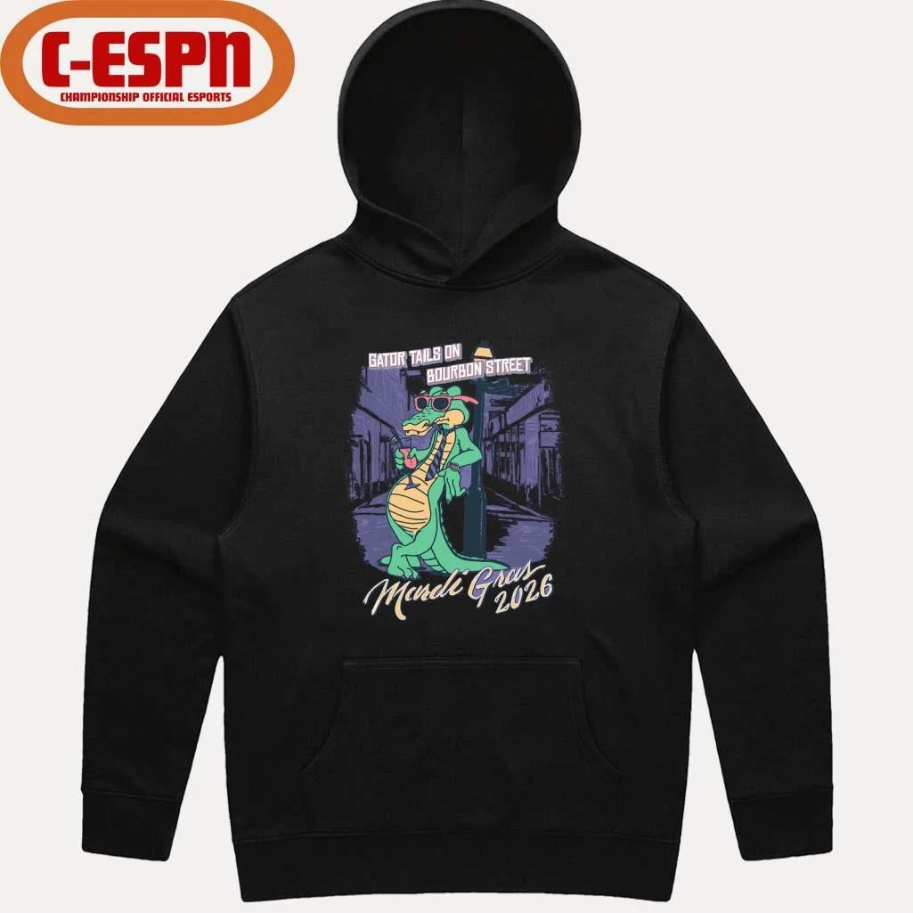 Official Mardi Gras 2026 Gator Tails shirt