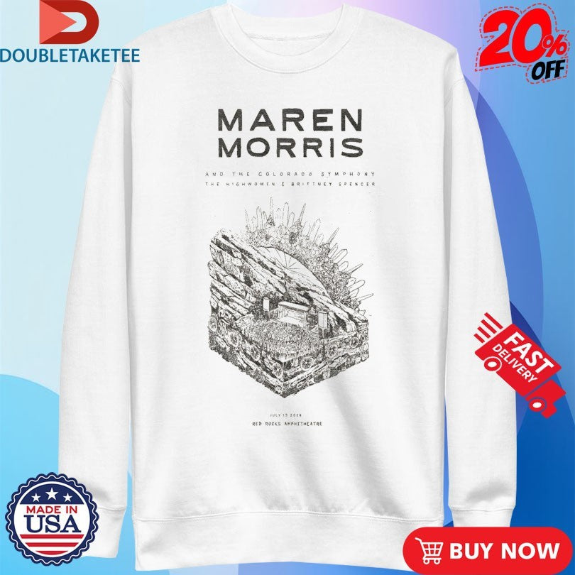 Official Maren Morris Jul 19 2026 Red Rocks Amphitheatre In Morrison CO Shirts