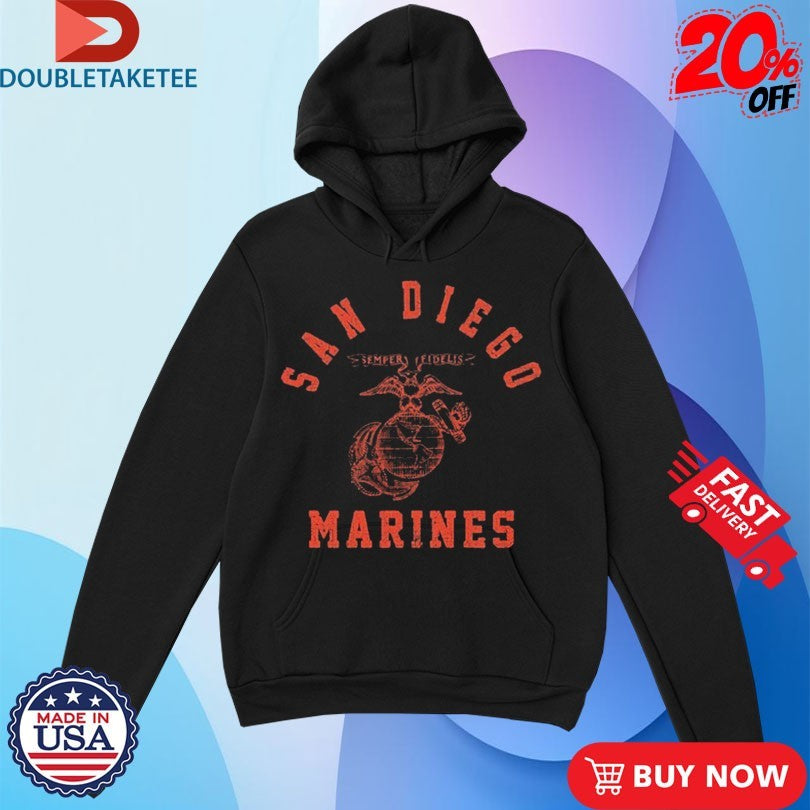 Official Marines Corps USMC Old School San Diego Training Shirts