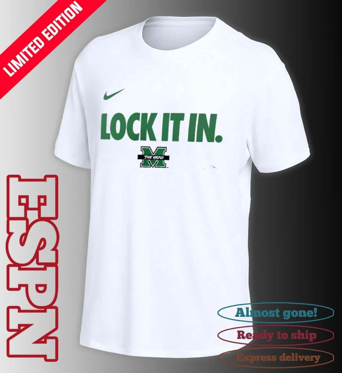 Official Marshall University Basketball Lock It In Shirt