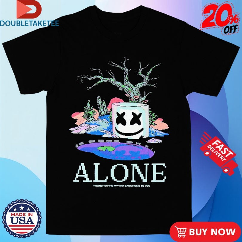 Official Marshmello Alone Trying To Find My Way Back Home To You Head Shirts
