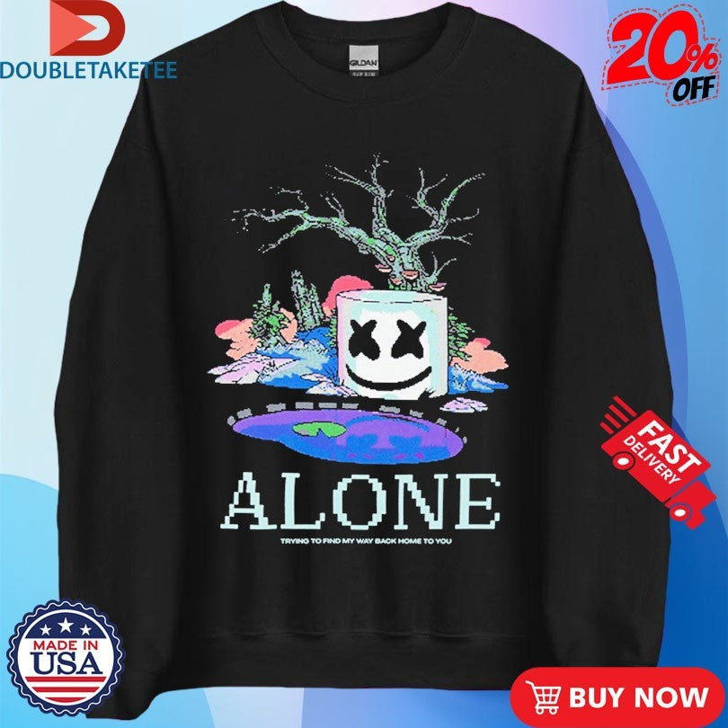 Official Marshmello Alone Trying To Find My Way Back Home To You Head Shirts
