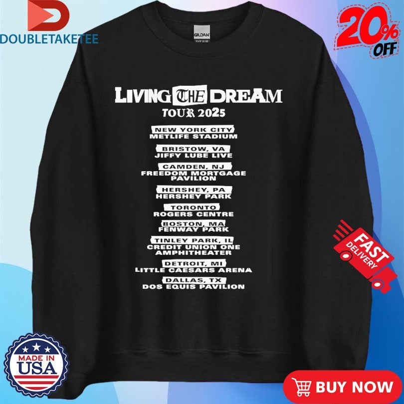 Official Marshmello Living The Dream Living The Dream Tour 2025 Shirts