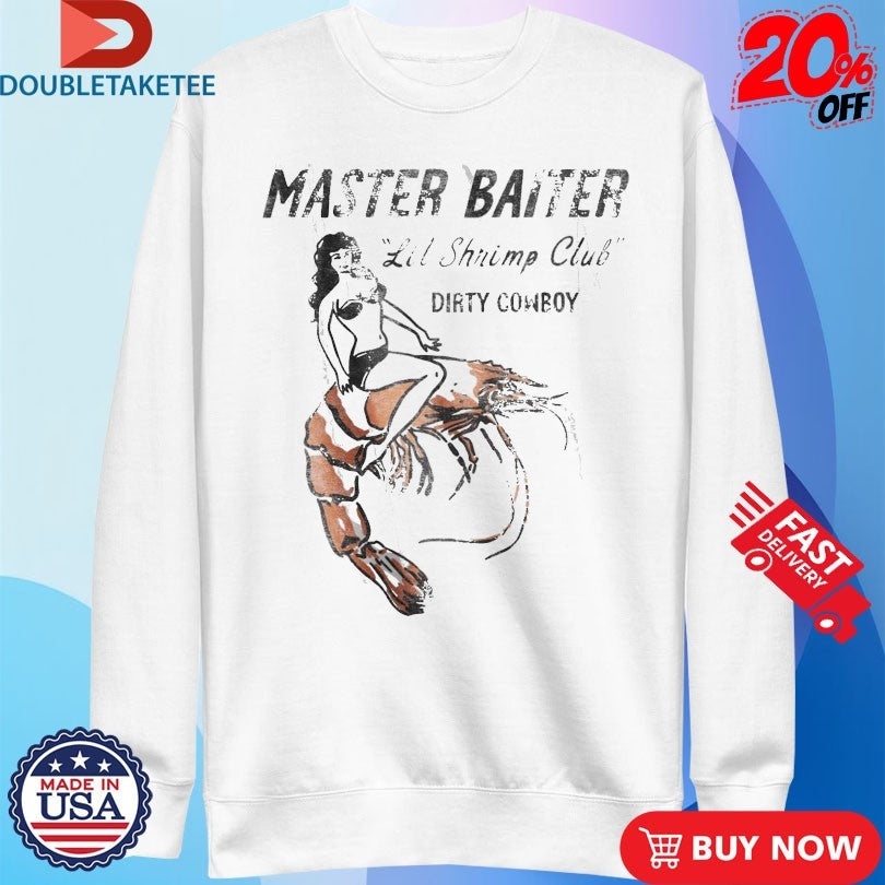 Official Master Baiter Lil Shrimp Club Combat Iron Shirts