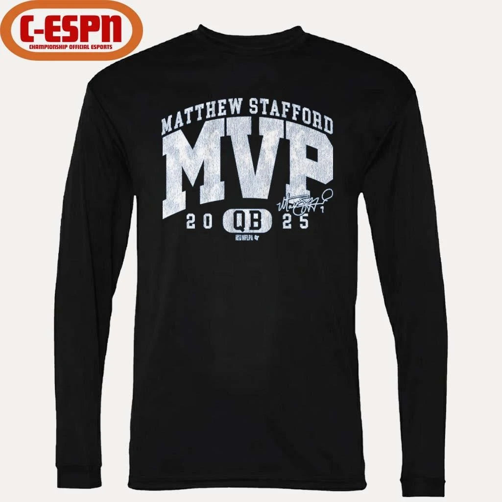 Official Matthew Stafford 2025 MVP QB T-Shirt