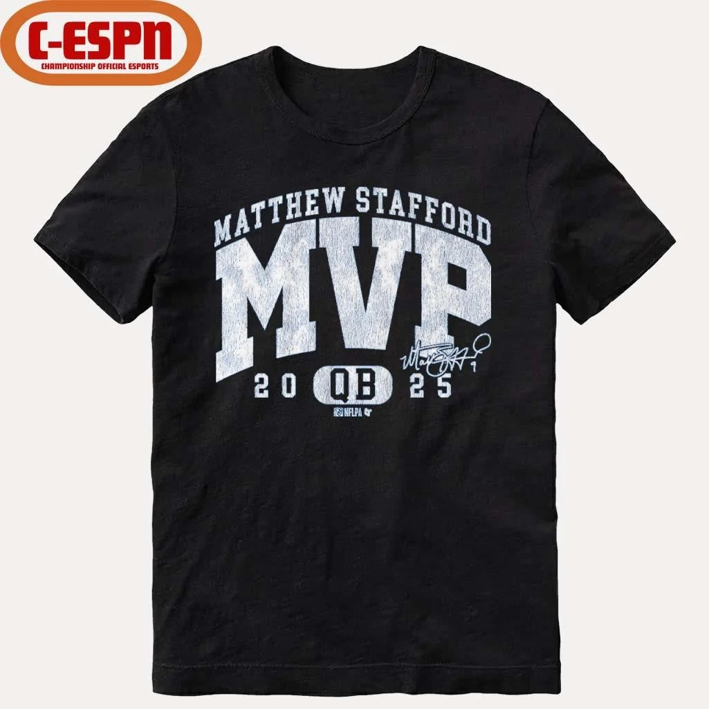 Official Matthew Stafford 2025 MVP QB T-Shirt