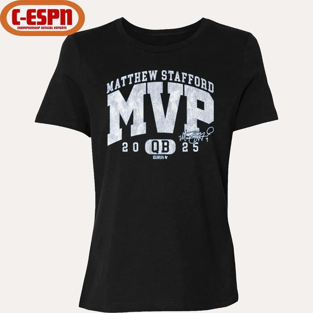 Official Matthew Stafford 2025 MVP QB T-Shirt