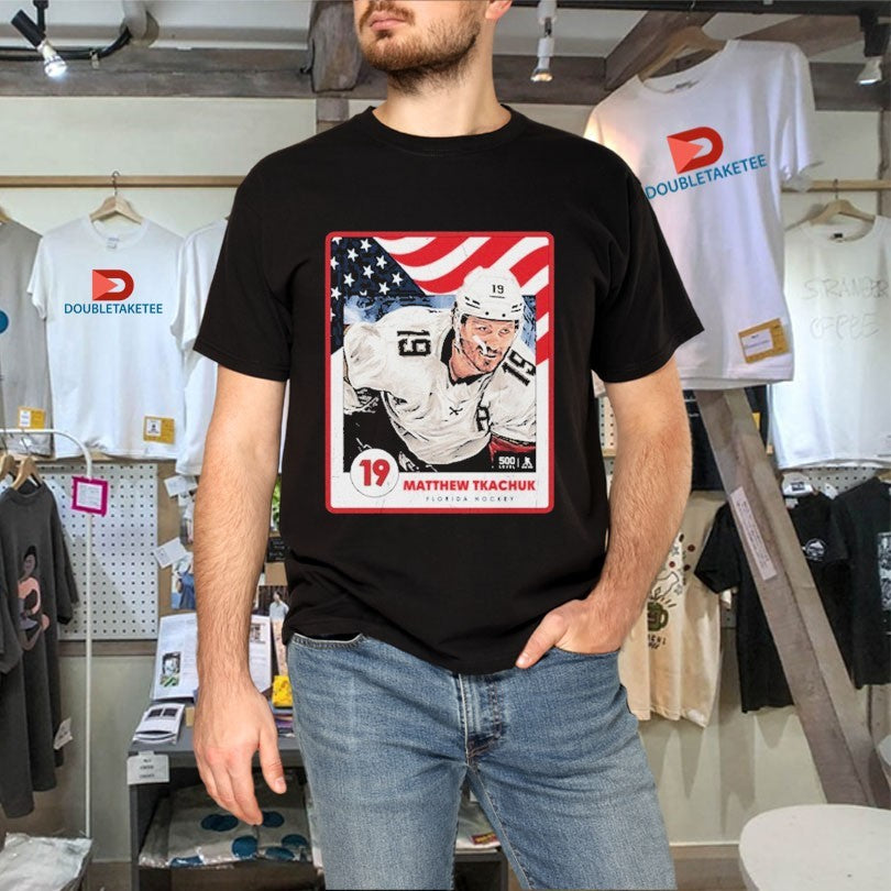 Official Matthew Tkachuk Florida Hockey Usa Card Shirts