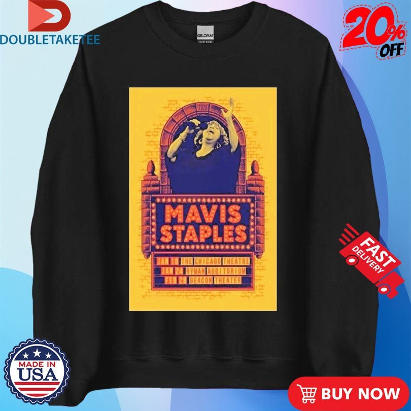 Official Mavis Staples Jan 10 2026 The Chicago Theatre In Chicago IL Shirts